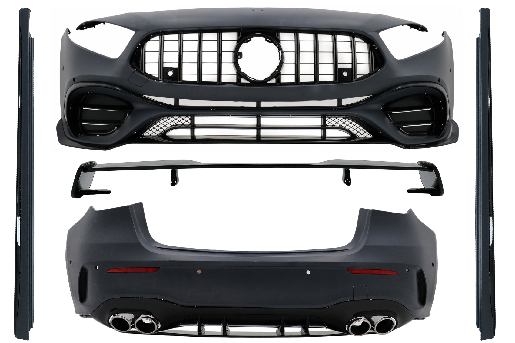 Bodykit für Mercedes A-Klasse W177 Schrägheck 5-Türer 2018+ A45 Design CarPartsTuning