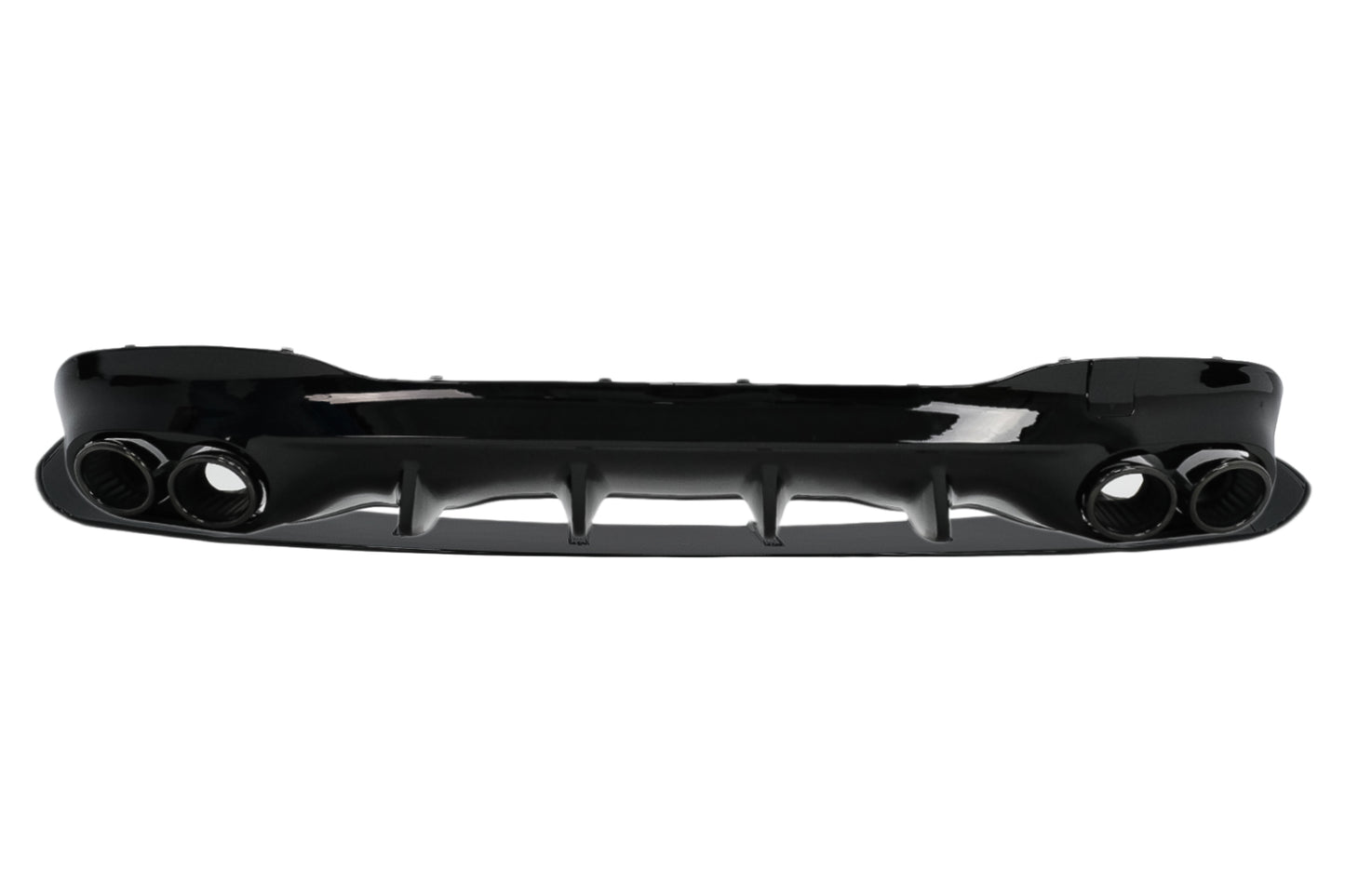 Diffusor Endrohre für Mercedes CLA X118 C118 Sport Line 2019+ CLA45S Look Schwarz Aerodynamikpaket CarPartsTuning