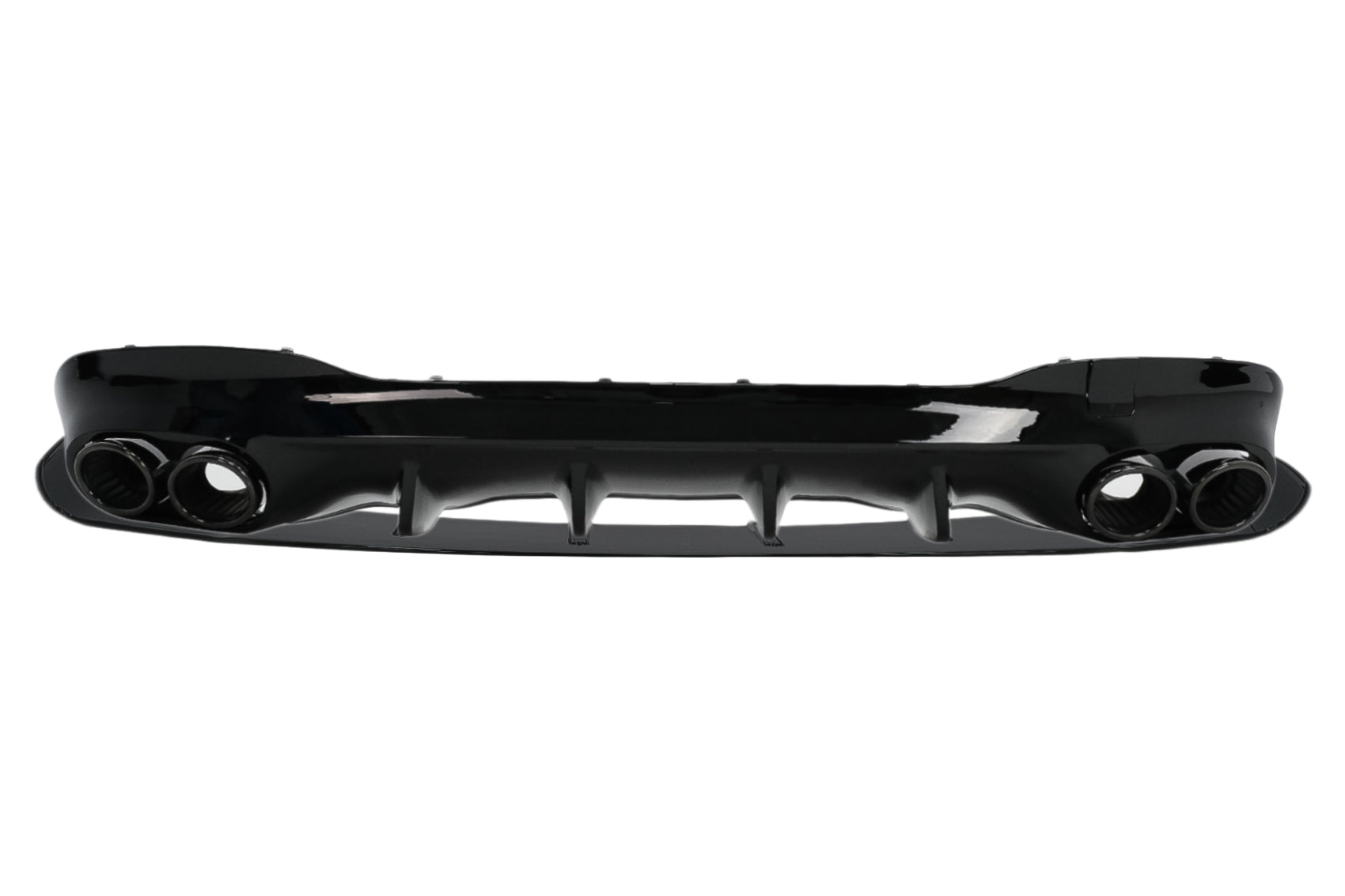 Diffusor Endrohre für Mercedes CLA X118 C118 Sport Line 2019+ CLA45S Look Schwarz Aerodynamikpaket CarPartsTuning