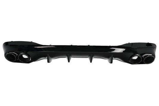 Diffusor Endrohre für Mercedes CLA X118 C118 Sport Line 2019+ CLA45S Look Schwarz Aerodynamikpaket CarPartsTuning