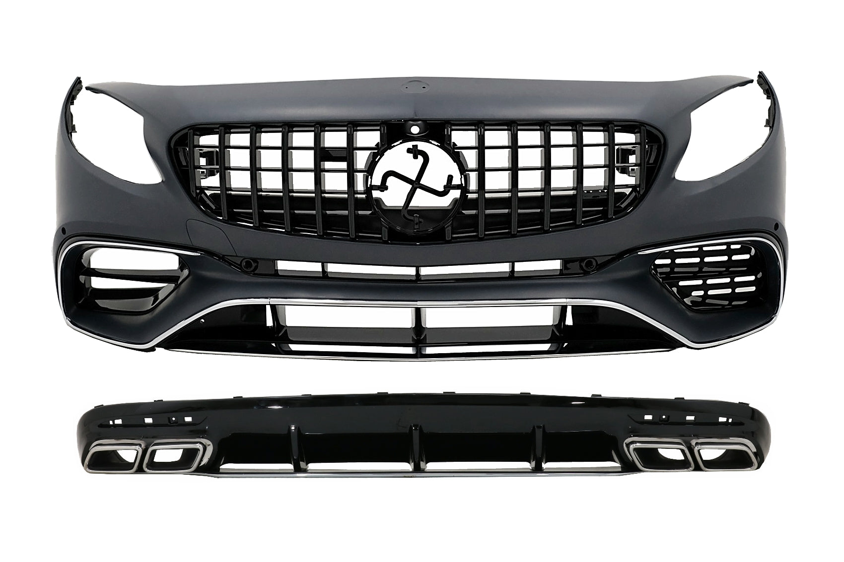 BodyKit für Mercedes S Coupe C217 Sport Line 15-21 Kühlergrill Diffusor Endrohre CarPartsTuning