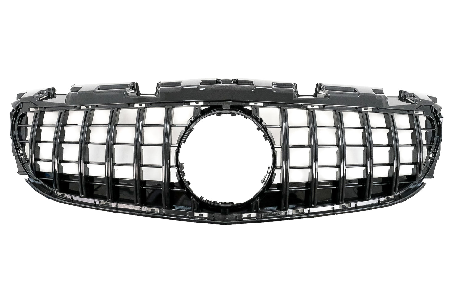 Gitter für Mercedes SLC R172 Facelift 16-19 GT-R Panamericana Look Glänzend schwarz CarPartsTuning