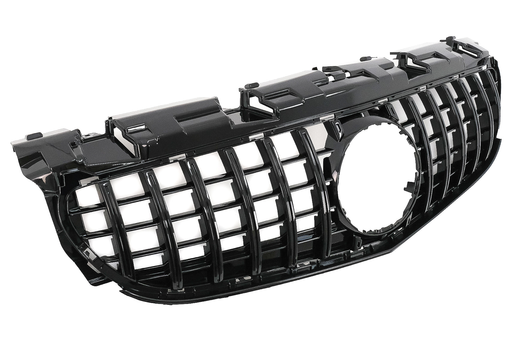 Gitter für Mercedes SLC R172 Facelift 16-19 GT-R Panamericana Look Glänzend schwarz CarPartsTuning