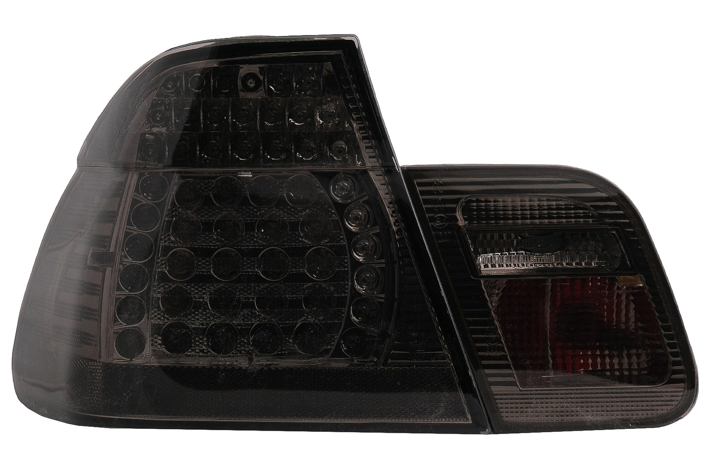 LED Rückleuchten Passend Für BMW 3er E46 Limousine 4d (09.2001-03.2005) Smoke KITT Lightning