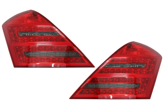 LED Rückleuchten für Mercedes S-Klasse W221 05-09 rot Rauch Dynamisch Drehen Signal CarPartsTuning