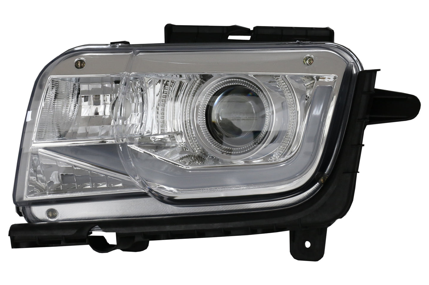 LED-TFL-Scheinwerfer Geeignet Für Chevrolet Camaro Mk 5 Ohne Facelift (2009-2013) Chrom KITT