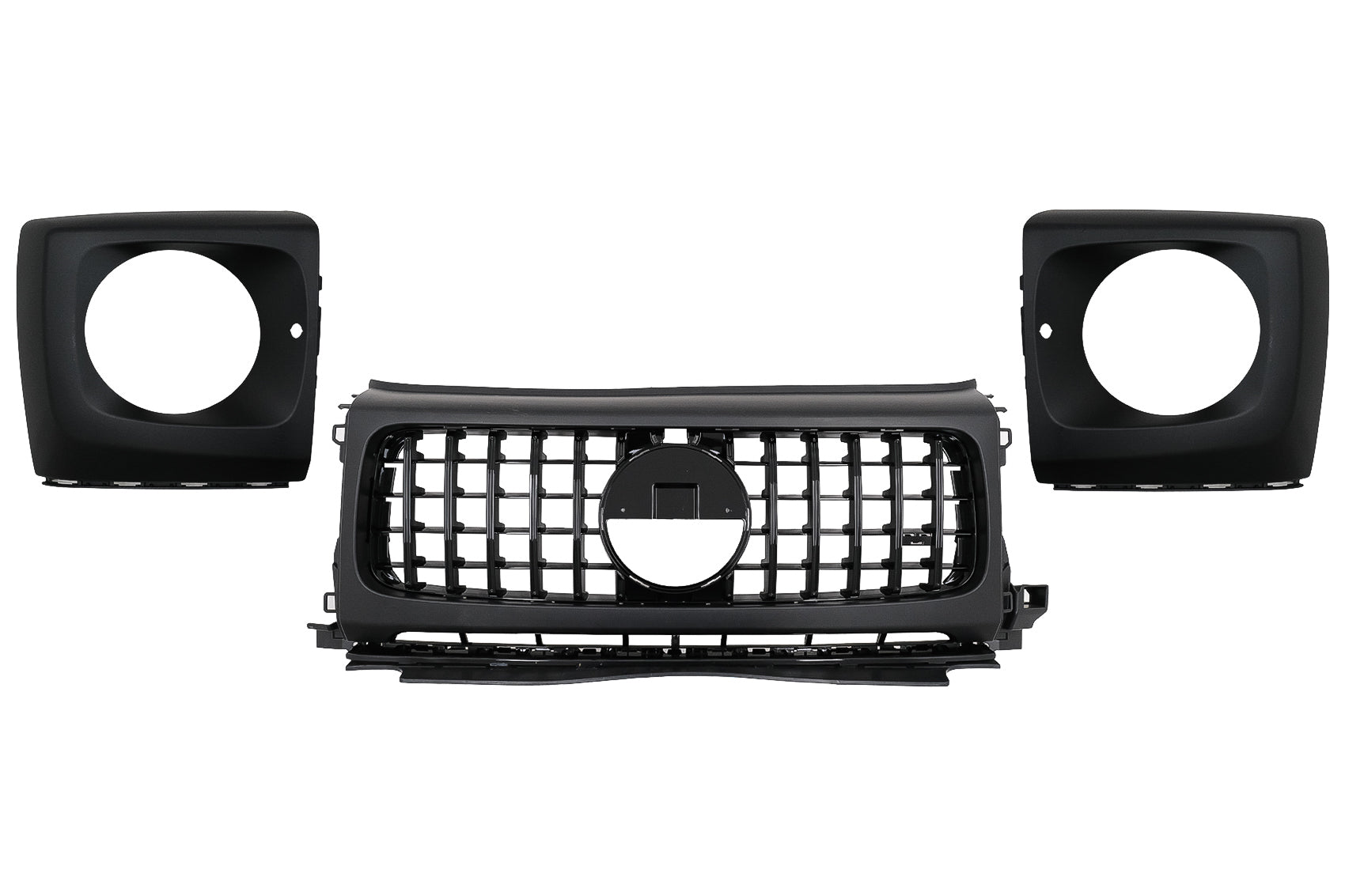 Gitter & Scheinwerfer Abdeckungen für Mercedes G W464 W463A G63 AMG 06.18+ GT-R Look CarPartsTuning