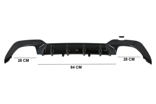 Heckschürzendiffusor Passend Für BMW 3er G20 G28 Limousine G21 Touring (2019-Up) M340i M Look Schwarz KITT