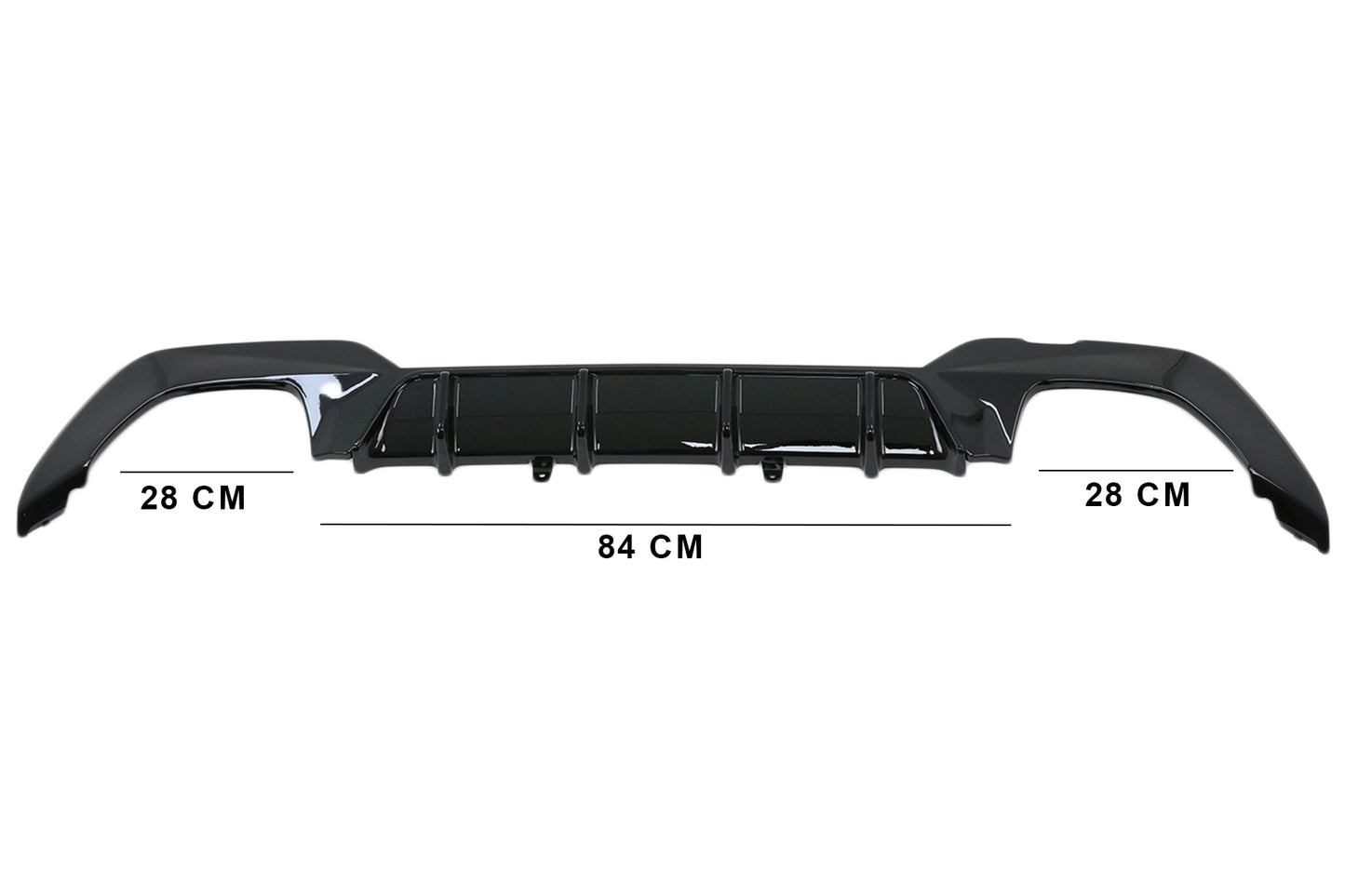 Heckschürzendiffusor Passend Für BMW 3er G20 G28 Limousine G21 Touring (2018-Up) M340i Design Schwarz KITT