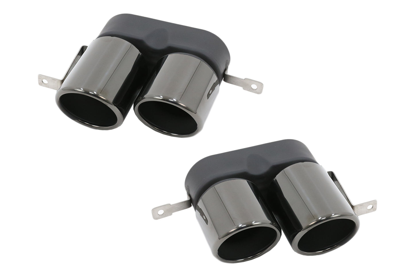 Auspuffblenden Passend Für BMW 3er G20 G28 M-Sport (2019-Up) Titanschwarz KITT Professional Exhaust Systems