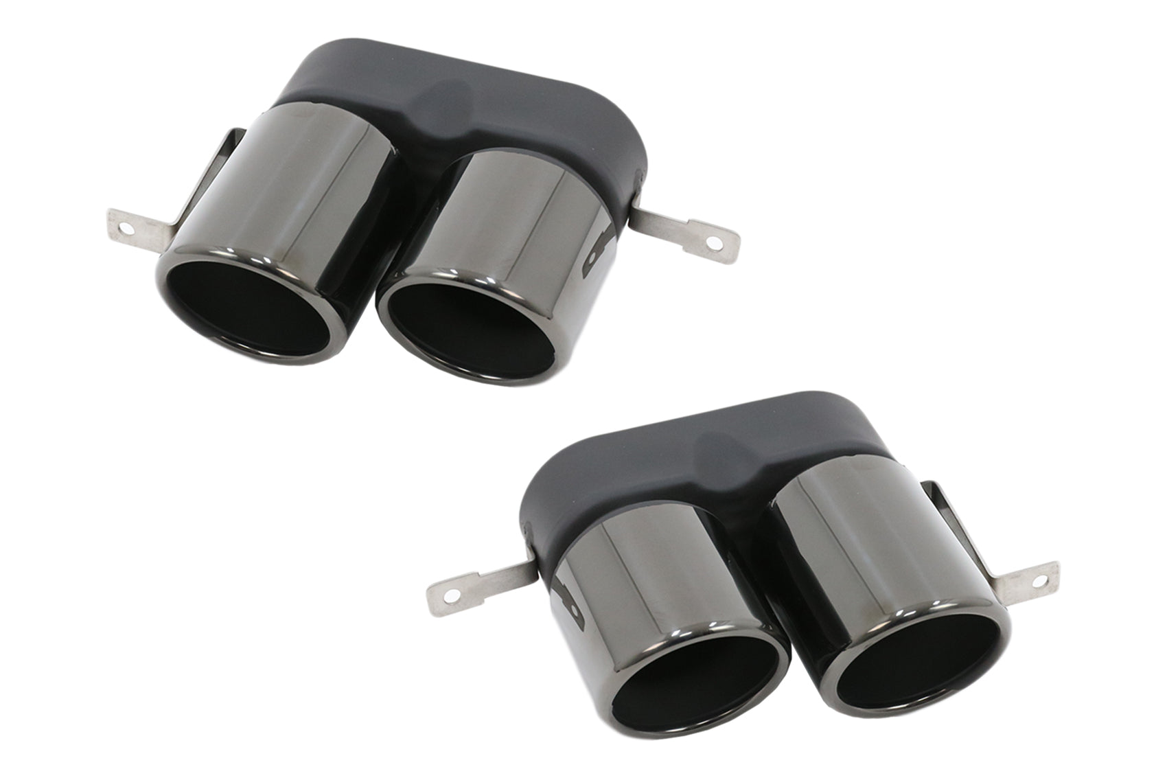 Auspuffblenden Passend Für BMW 3er G20 G28 M-Sport (2019-Up) Titanschwarz KITT Professional Exhaust Systems