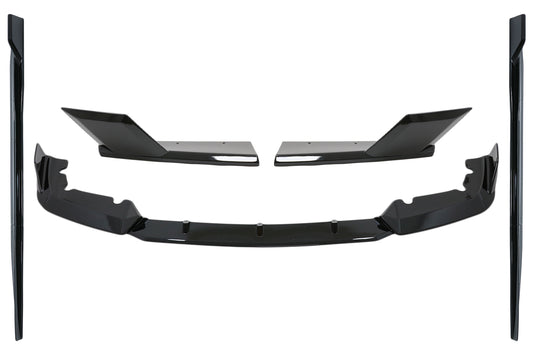 Aero Bodykit Stoßstange Lippe Splitter für BMW F95 X5M Competition 2018+ Glänzend Schwarz CarPartsTuning