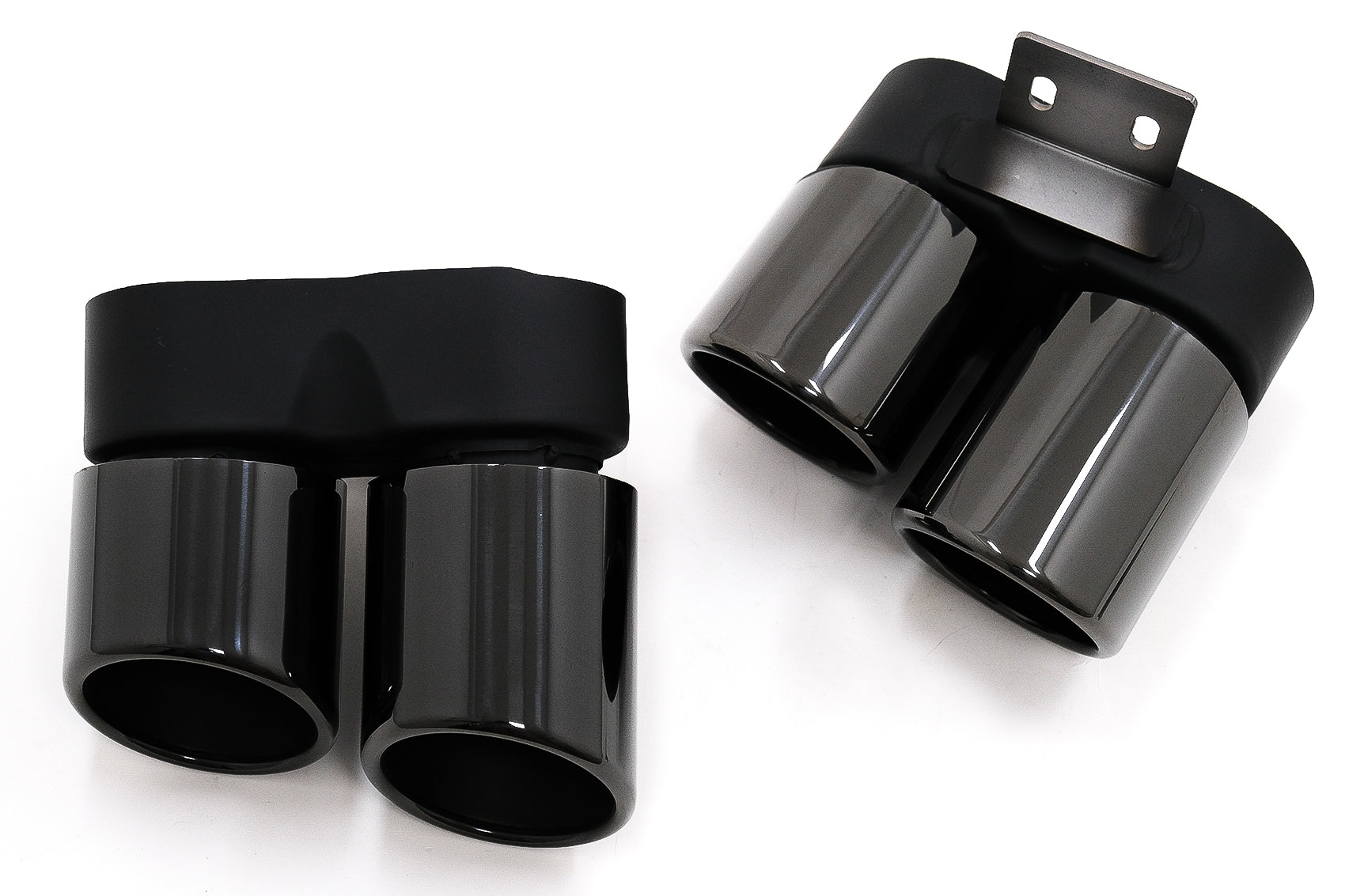 Auspuffblenden Passend Für BMW 5er F10 F11 (2011-2017) M5 LCI Design Schwarz KITT Professional Exhaust Systems