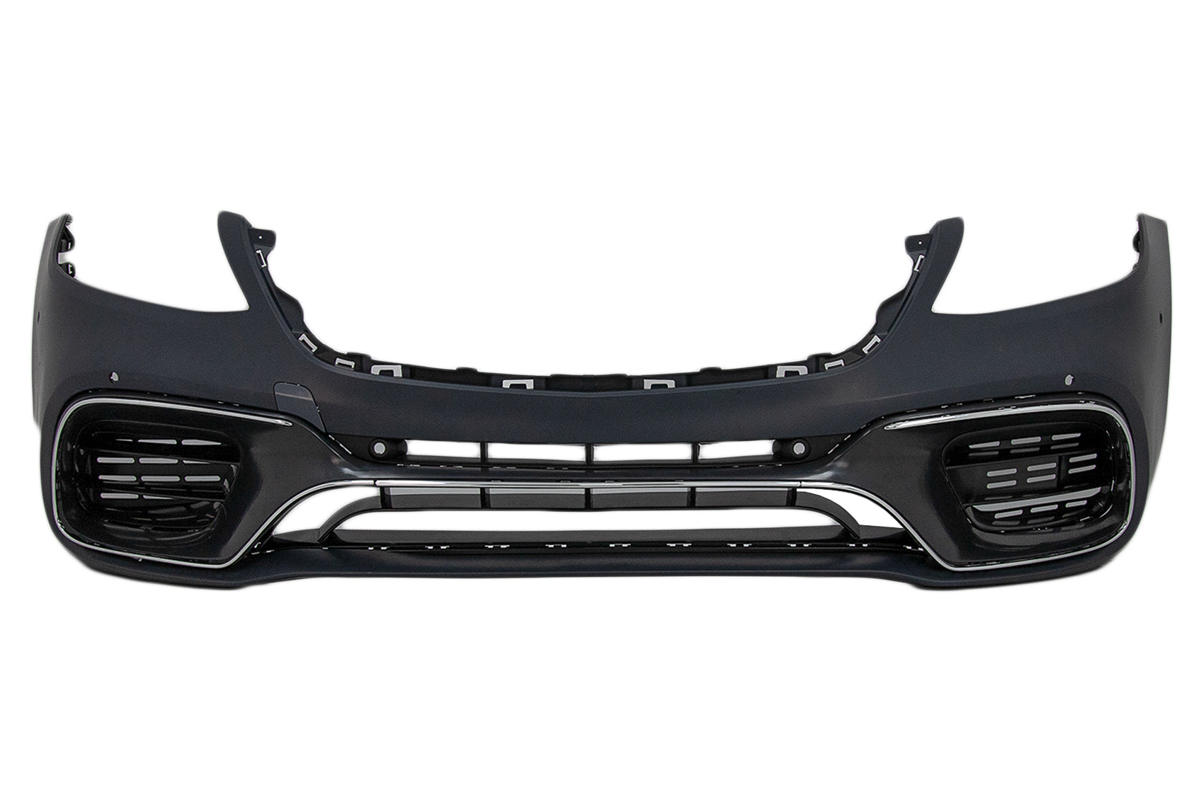 Vorne Stoßstange für Mercedes S-Klasse W222 MOPF 2017-2020 S63 Look Untere Gitter CarPartsTuning