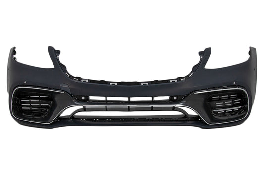 Vorne Stoßstange für Mercedes S-Klasse W222 MOPF 2017-2020 S63 Look Untere Gitter CarPartsTuning
