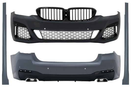 Bodykit für BMW 5er G30 Limousine 17-19 Stoßstange Kühlergrill Seitenschweller M-Tech Design CarPartsTuning