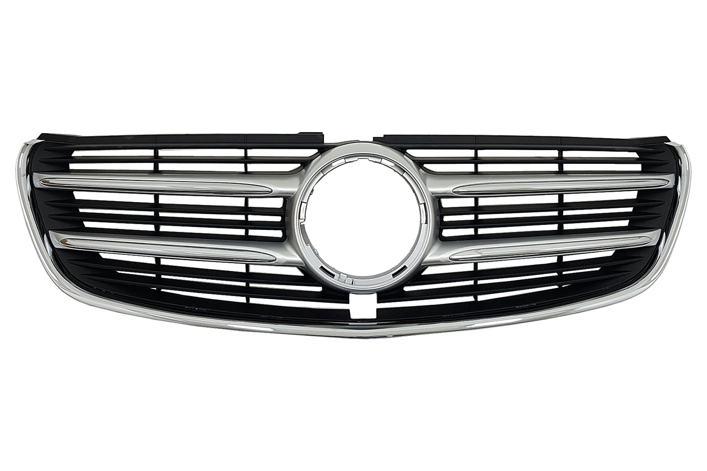 Kühlergrill Gitter für Mercedes V-Klasse W447 2014-03.2019 Schwarz Chrom CarPartsTuning