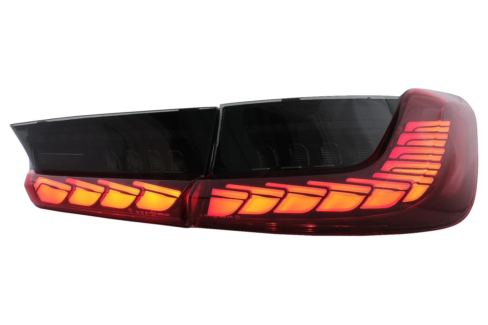 LED Rückleuchten für BMW 3er G20 G28 M3 G80 18-22 Roter Rauch Dynamischem Blinken CarPartsTuning