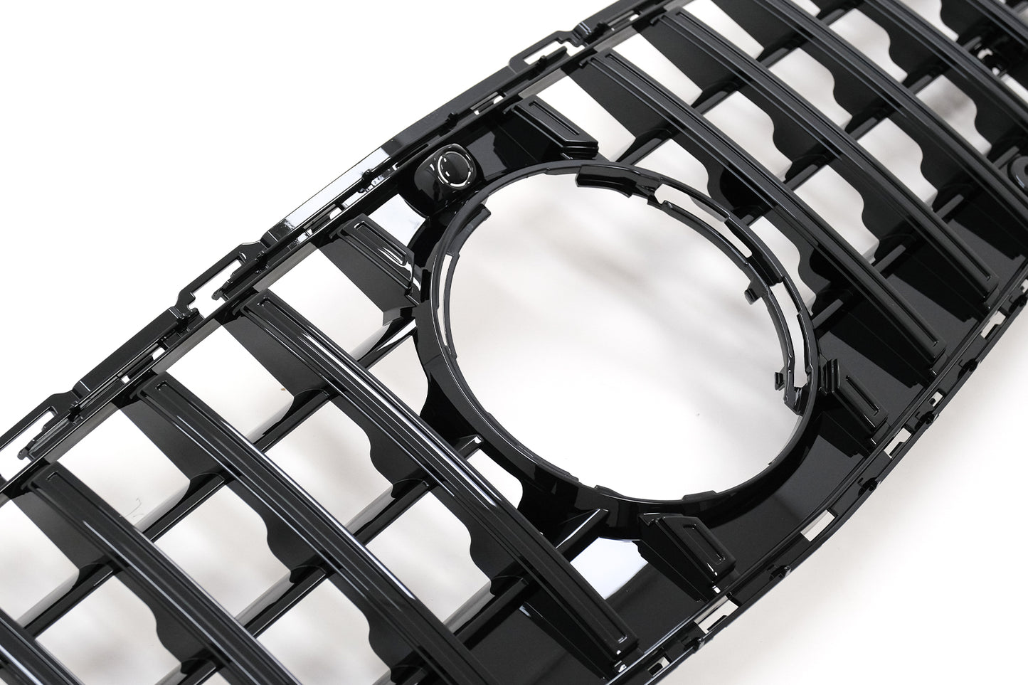 Kühlergrill für Mercedes C-Klasse W206 Sedan S206 T-Modell 21+ GT-R Panamericana Look Schwarz CarPartsTuning