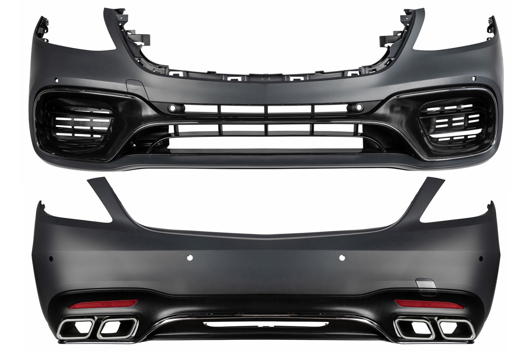 BodyKit für MERCEDES S-Klasse W222 Facelift 13-06.17 Stoßstange Auspuff S63 Look CarPartsTuning