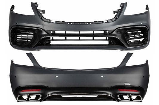 BodyKit für MERCEDES S-Klasse W222 Facelift 13-06.17 Stoßstange Auspuff S63 Look CarPartsTuning