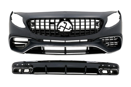 BodyKit für Mercedes S Coupe C217 Sport Line 15-21 Kühlergrill Diffusor Endrohre CarPartsTuning
