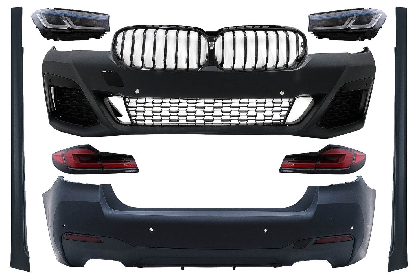 Bodykit für BMW 5 G30 17-19 M-Tech Look Umbau auf G30 LCI 2020 Look CarPartsTuning