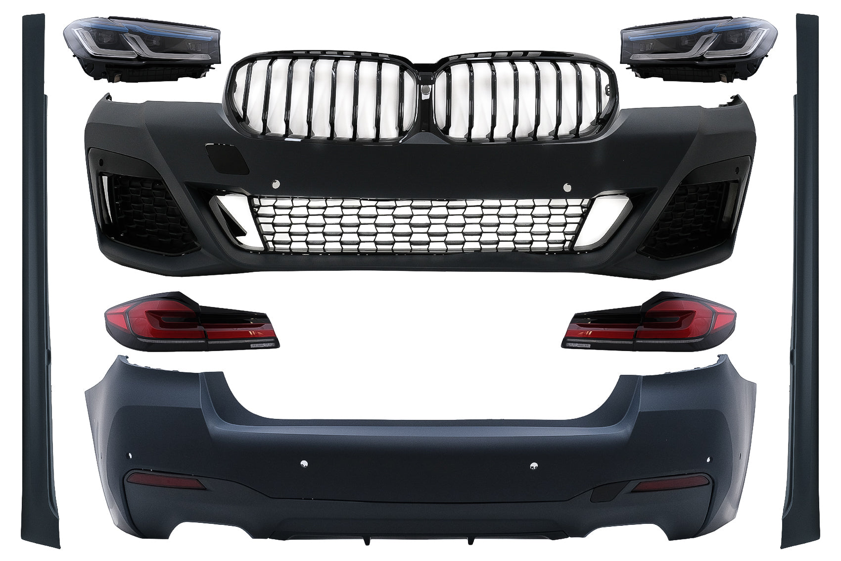 Bodykit für BMW 5 G30 17-19 M-Tech Look Umbau auf G30 LCI 2020 Look CarPartsTuning