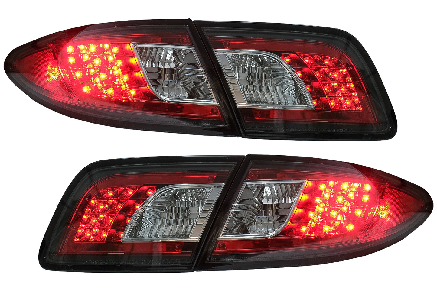 LED-Rückleuchten für Mazda 6 Limousine GG1 08.2002-08.2007 Schwarz CarPartsTuning