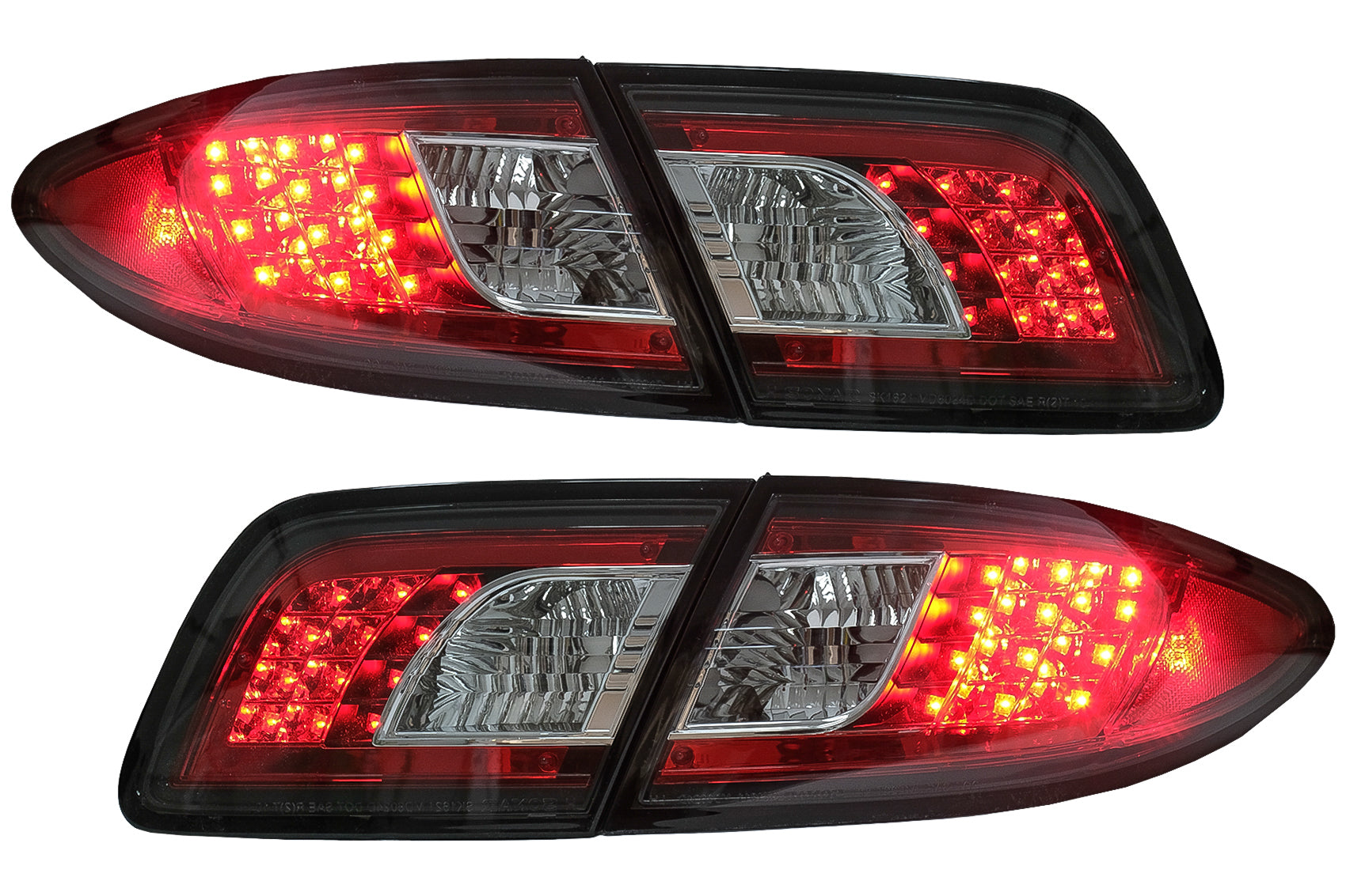 LED-Rückleuchten für Mazda 6 Limousine GG1 08.2002-08.2007 Schwarz CarPartsTuning