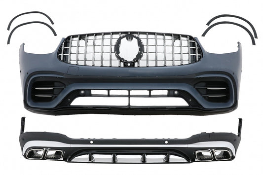 Bodykit für Mercedes GLC SUV Facelift X253 2020+ GLC63 Look Radkästen Gitter Tipps CarPartsTuning