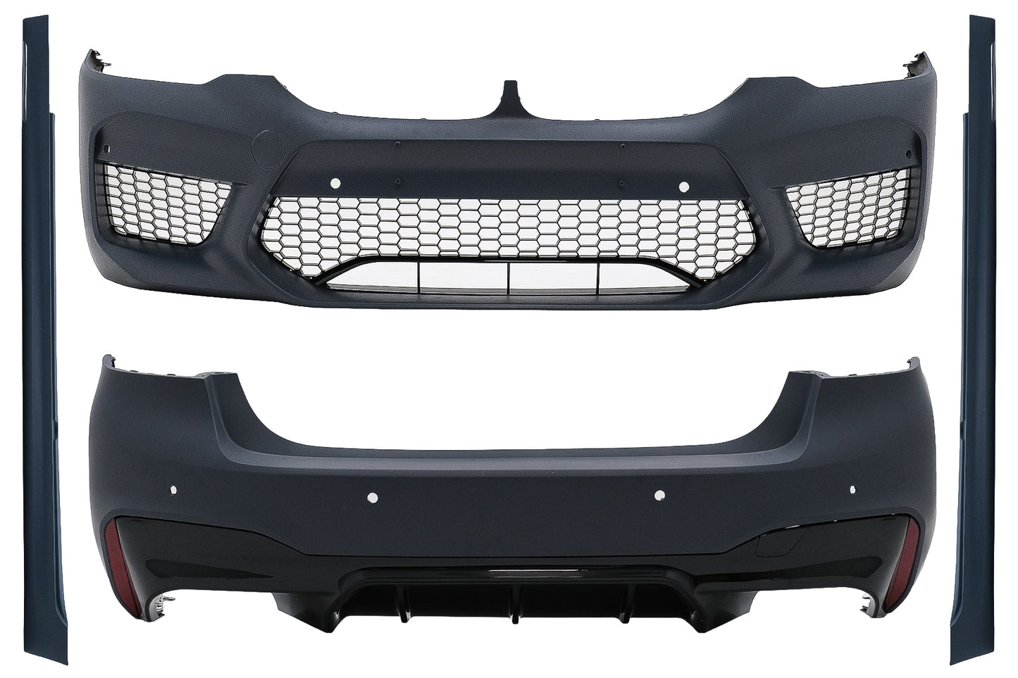 Bodykit für BMW 5er G30 17-19 M5 Design PDC Stoßfänge Seitenschweller Gitter CarPartsTuning