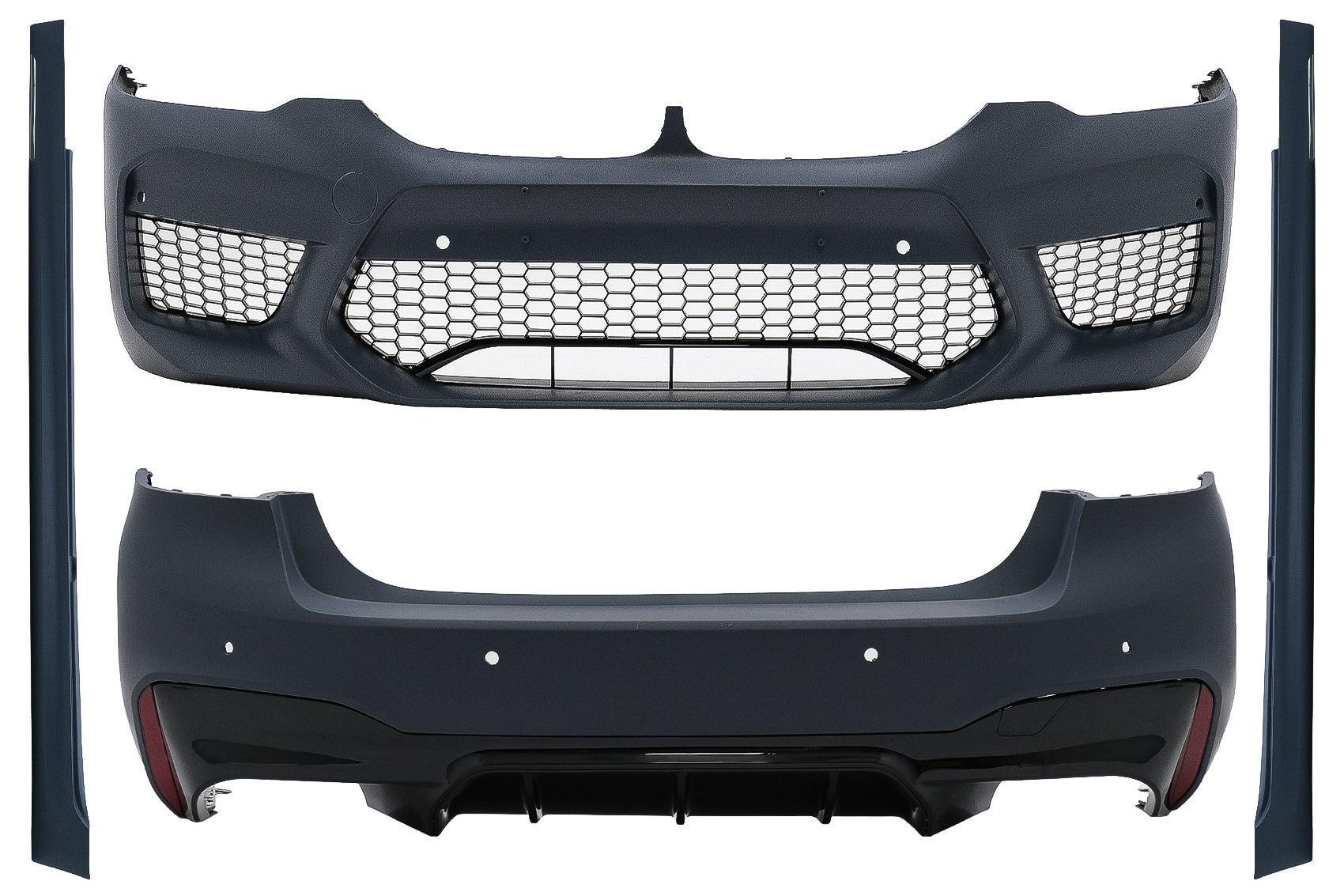 Bodykit für BMW 5er G30 17-19 M5 Design PDC Stoßfänge Seitenschweller Gitter CarPartsTuning
