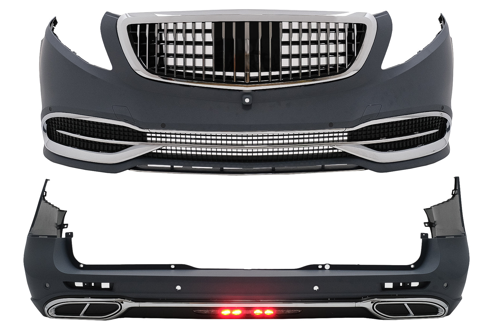 Bodykit Stoßstange für Mercedes V-Klasse W447 2014-03.2019 2020 Design Kühlergrill CarPartsTuning