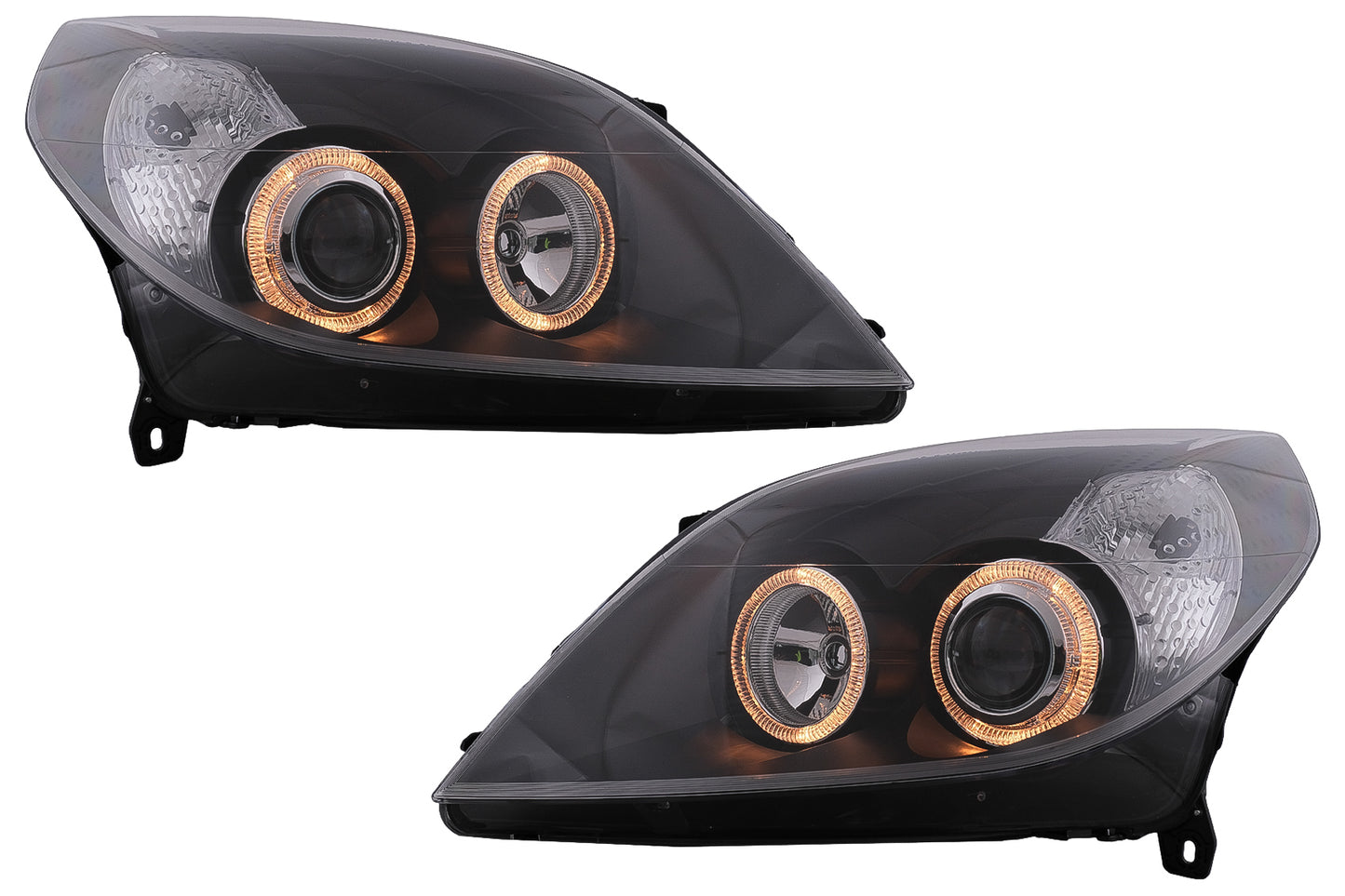 Angel Eyes Scheinwerfer für Opel Vectra C Signum MOPF 09.2005-2008 Schwarz CarPartsTuning