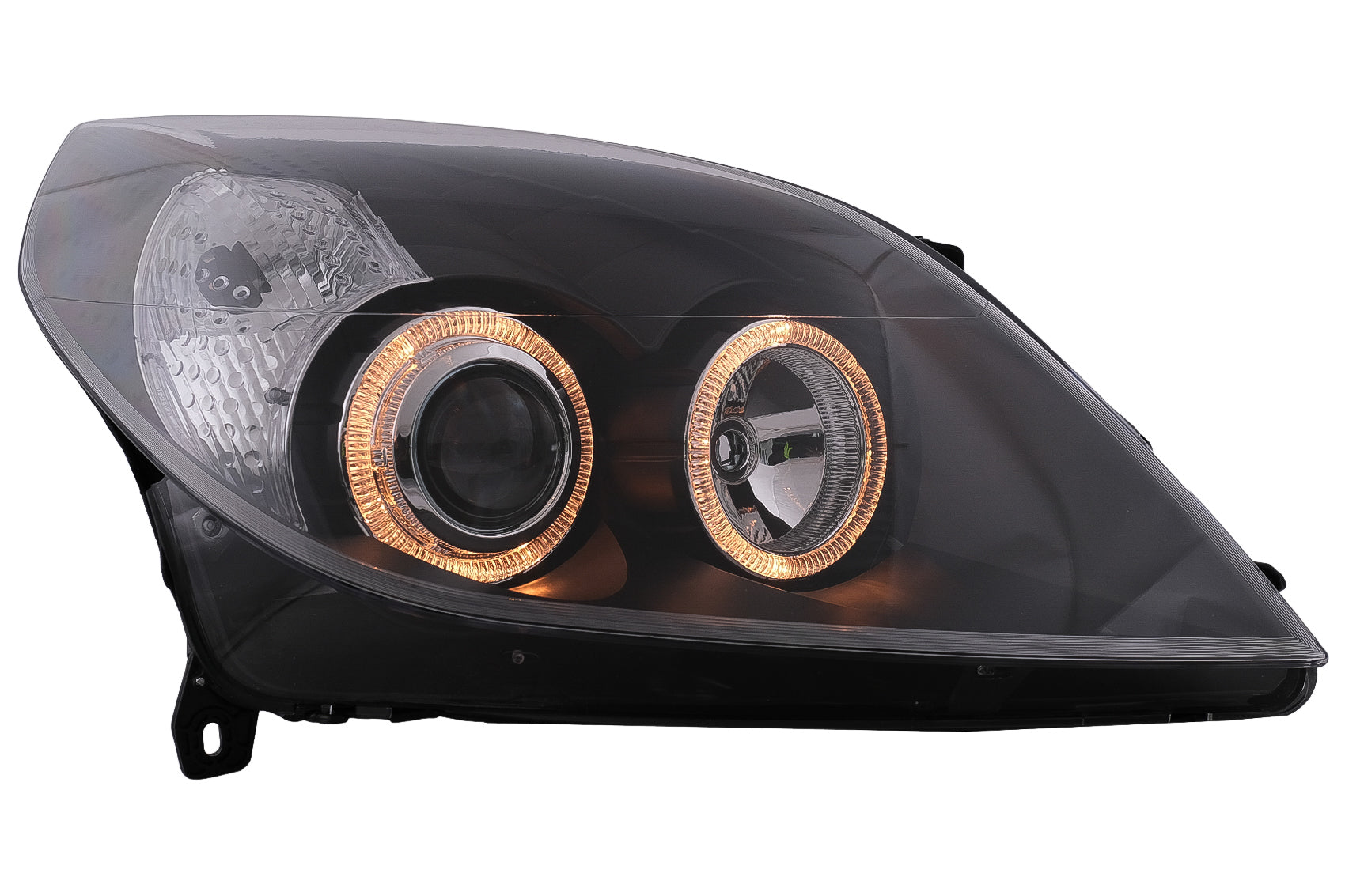 Angel Eyes Scheinwerfer für Opel Vectra C Signum MOPF 09.2005-2008 Schwarz CarPartsTuning
