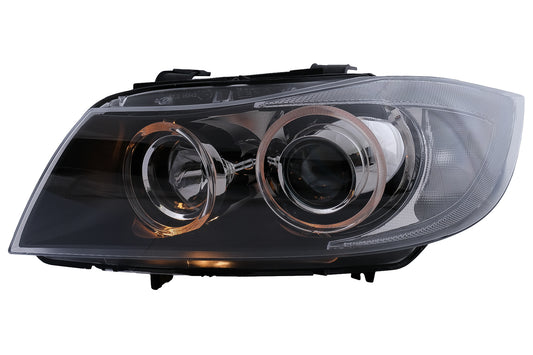 LINKE SEITE Angel Eyes Xenon-Scheinwerfer für BMW 3er E90 Limousine E91 Touring 03.2005-2008 Chrom CarPartsTuning
