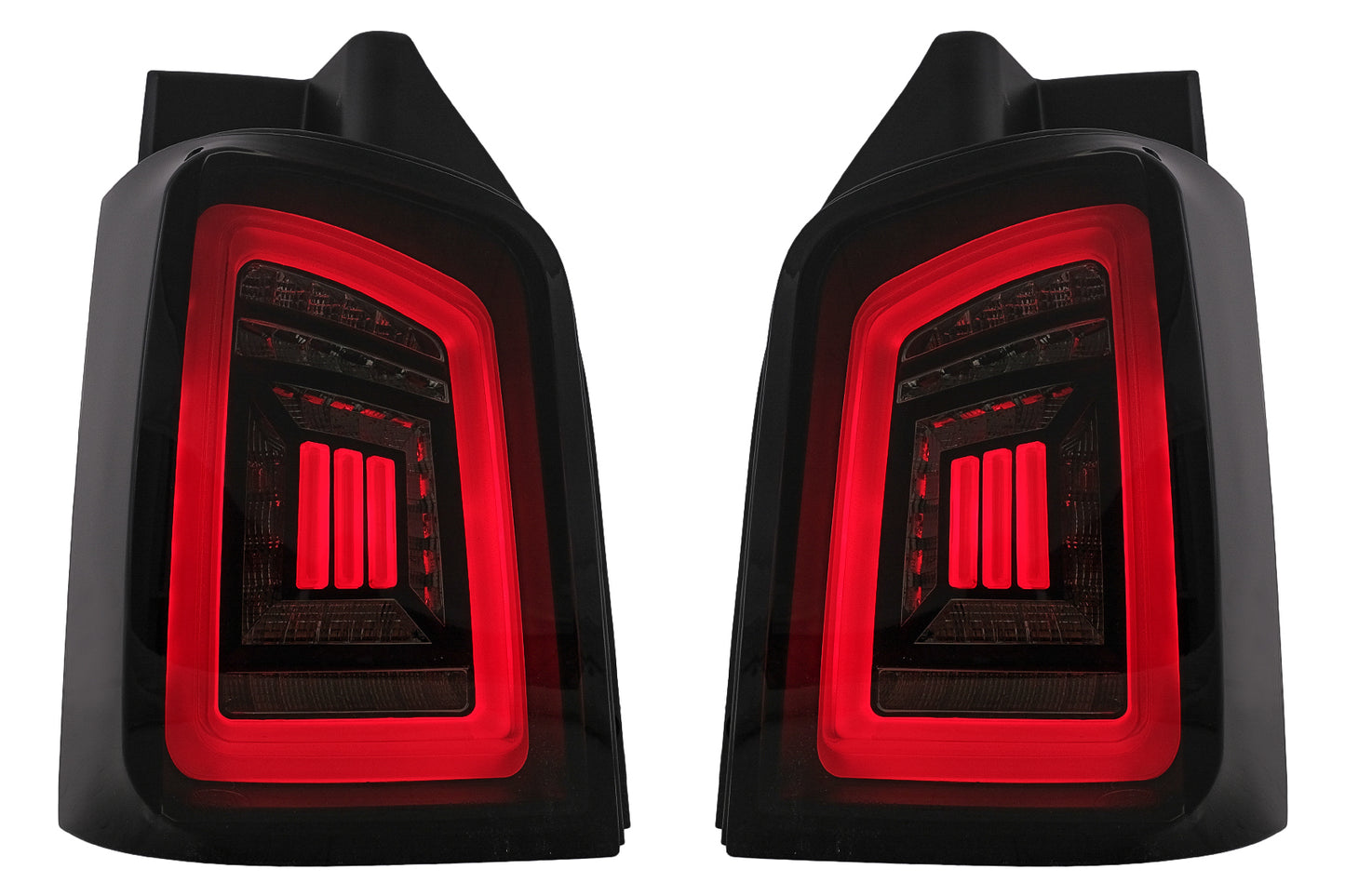 Rücklichter Voll LED Dynamic für VW Transporter V T5 03-09 Rot Weiß CarPartsTuning