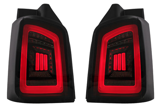 Rücklichter Voll LED Dynamic für VW Transporter V T5 03-09 Rot Weiß CarPartsTuning