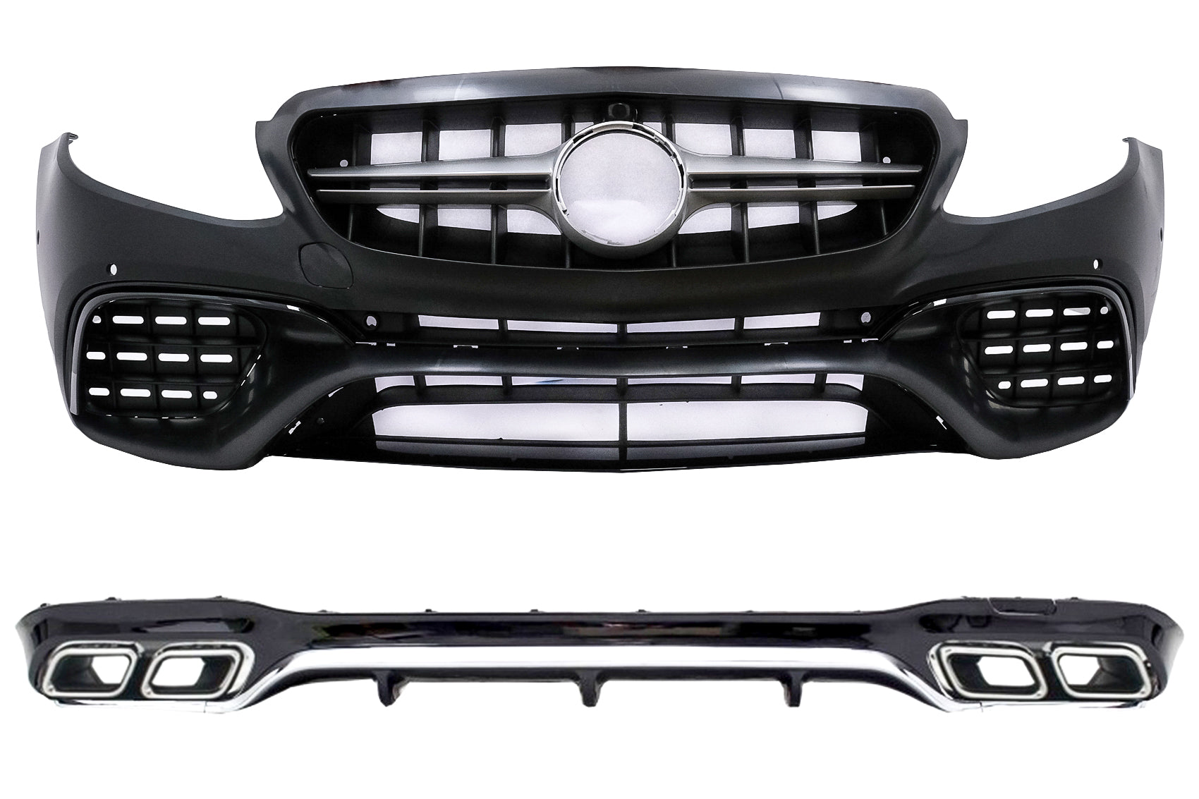Bodykit für Mercedes E-Klasse W213 16-19 Stoßstange Diffusor E63 Design CarPartsTuning