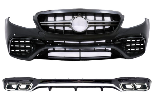 Bodykit für Mercedes E-Klasse W213 16-19 Stoßstange Diffusor E63 Design CarPartsTuning