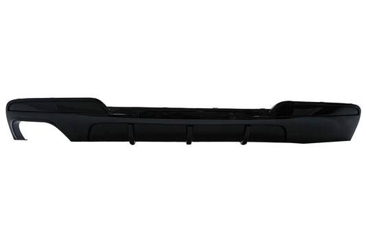Doppelauslass links Stoßstange Luftdiffusor für BMW 5 F10 F11 2011-2017 Glänzend Schwarz CarPartsTuning