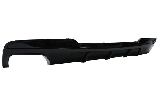Doppelauslass links Stoßstange Luftdiffusor für BMW 5 F10 F11 2011-2017 Glänzend Schwarz CarPartsTuning