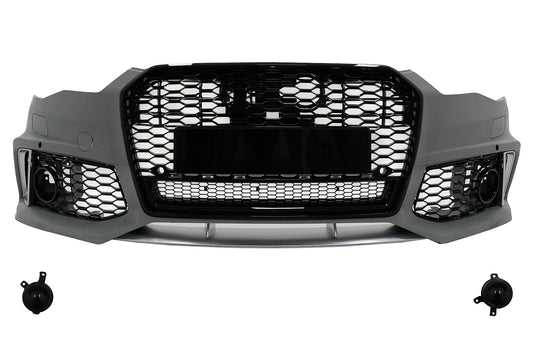 Stoßstange für Audi A6 C7 4G MOPF 2015-2018 RS6 Look Mit Kühlergrill Wabengitter CarPartsTuning