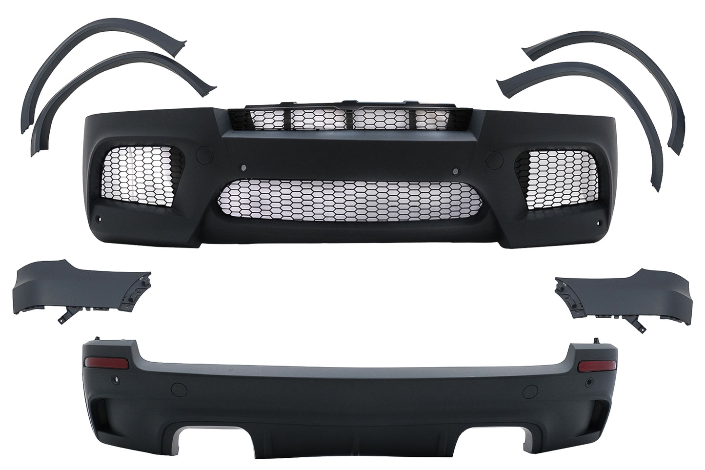 Bodykit Radläufe für BMW X5 E70 2007-2013 X5M Design Stoßstange Gitter CarPartsTuning