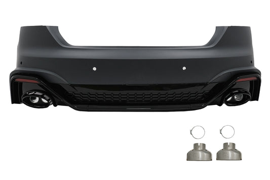 Stoßstange Auspuffspitzen Endrohre für Audi A5 F5 Facelift 2020+ Diffusor Racing Look CarPartsTuning