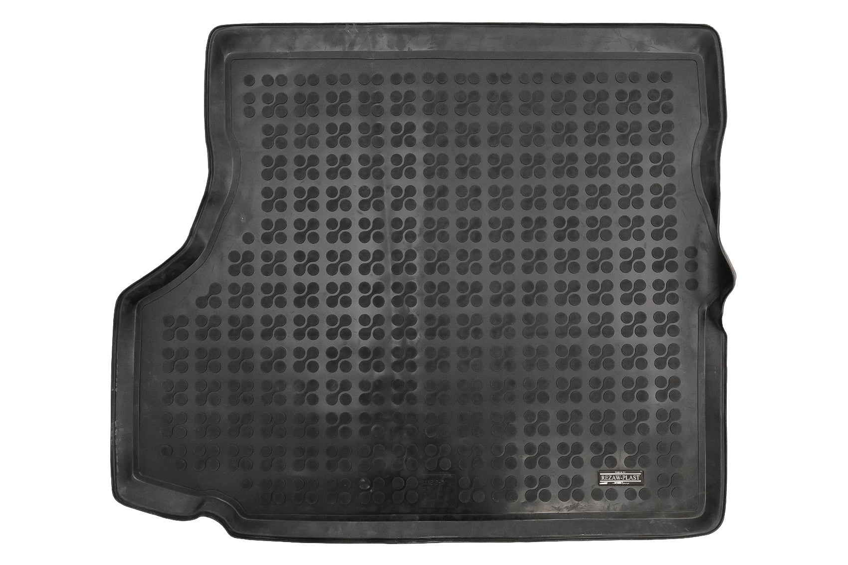 Gummi-Kofferraummatte Schwarz für SAAB 9-5 I 97-2009 Limousine Geruchlos 3 cm Erhöhter Rand Carpartstuning Austria