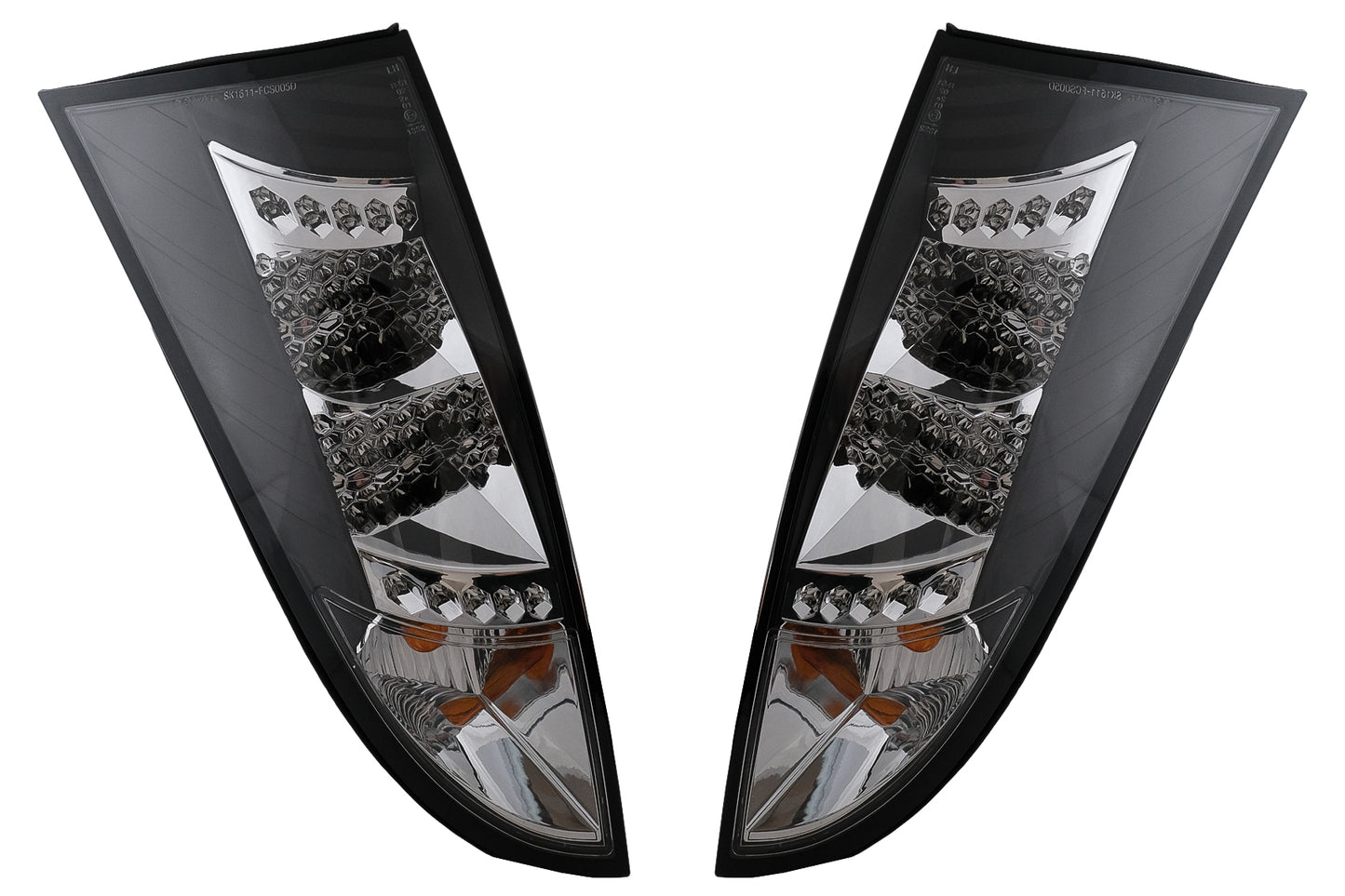 LED-Rückleuchten für Ford Focus MK1 Hatchback DAW DBW 1998-2004 Schwarz Carpartstuning Austria