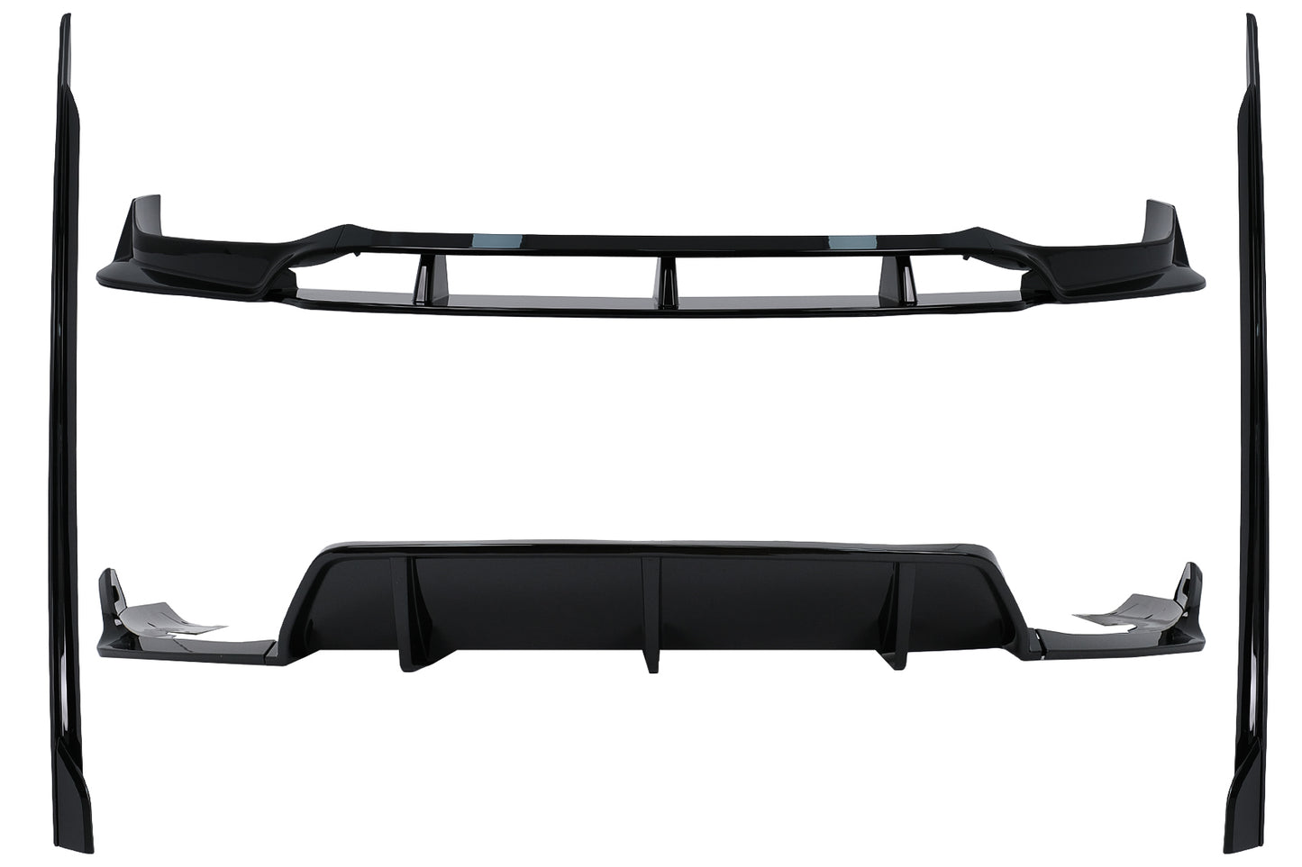 Aero Body Kit für BMW X6 G06 19-03.23 M-Tech Black Knight Design Schwarz Diffusor Carpartstuning Austria
