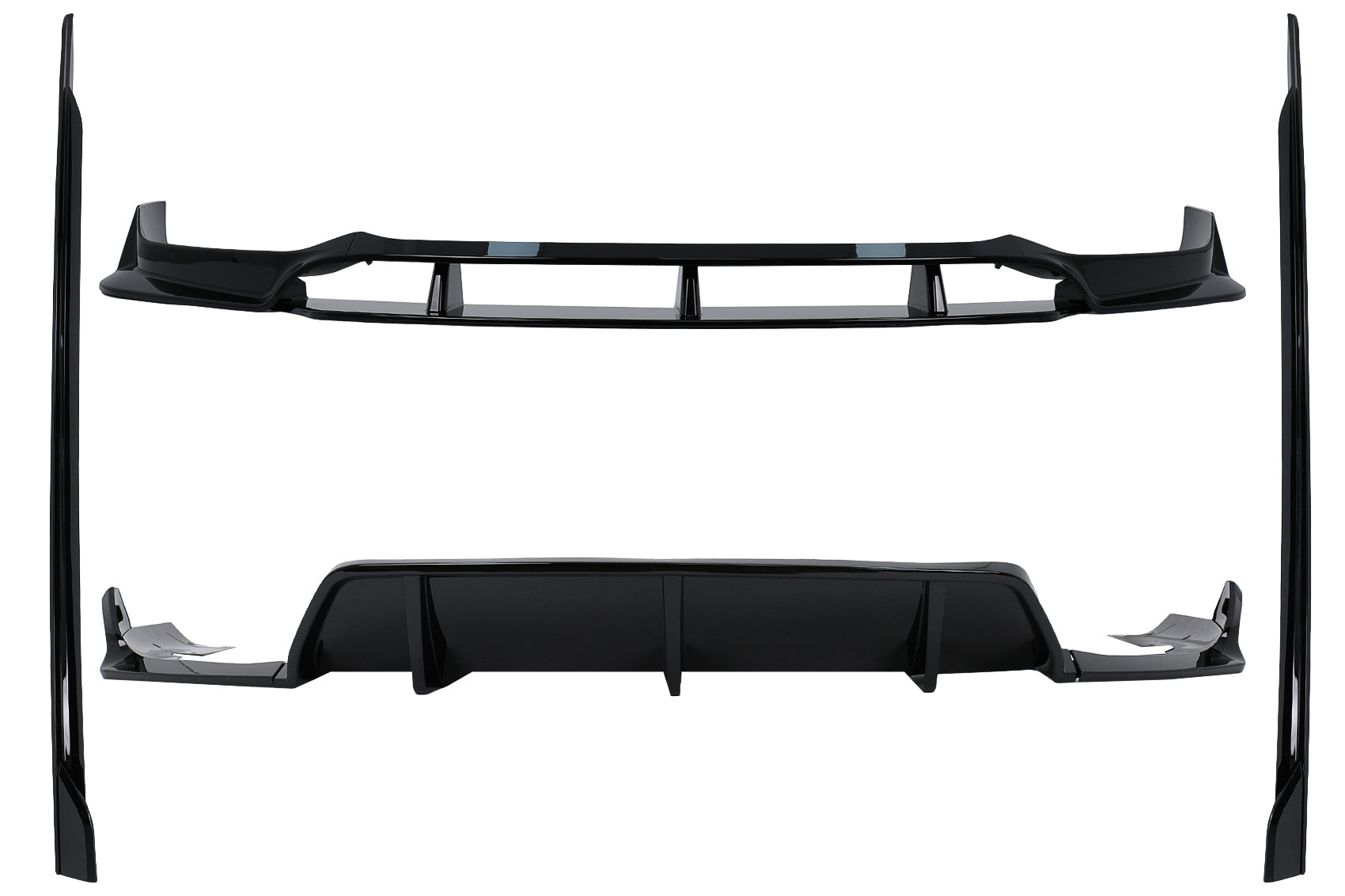 Aero Body Kit für BMW X6 G06 19-03.23 M-Tech Black Knight Design Schwarz Diffusor Carpartstuning Austria